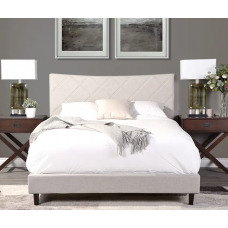 Taylor Beige Upholstered Bedframe Double Taylor Beige Upholstered Bedframe Double